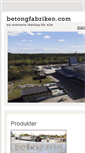 Mobile Screenshot of betongfabriken.com