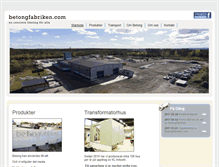 Tablet Screenshot of betongfabriken.com